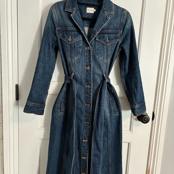 Alice + Olivia Blue Denim Maxi Dress - Picture 4 of 6